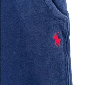 Polo Ralph Lauren Boys Navy Blue Jogger Sweatpants Size 8 Red Pony Logo